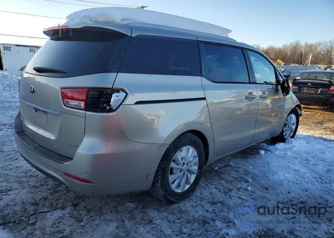 2015 Kia Sedona Lx из США, поврежденный, VIN KNDMB5C10F6019408